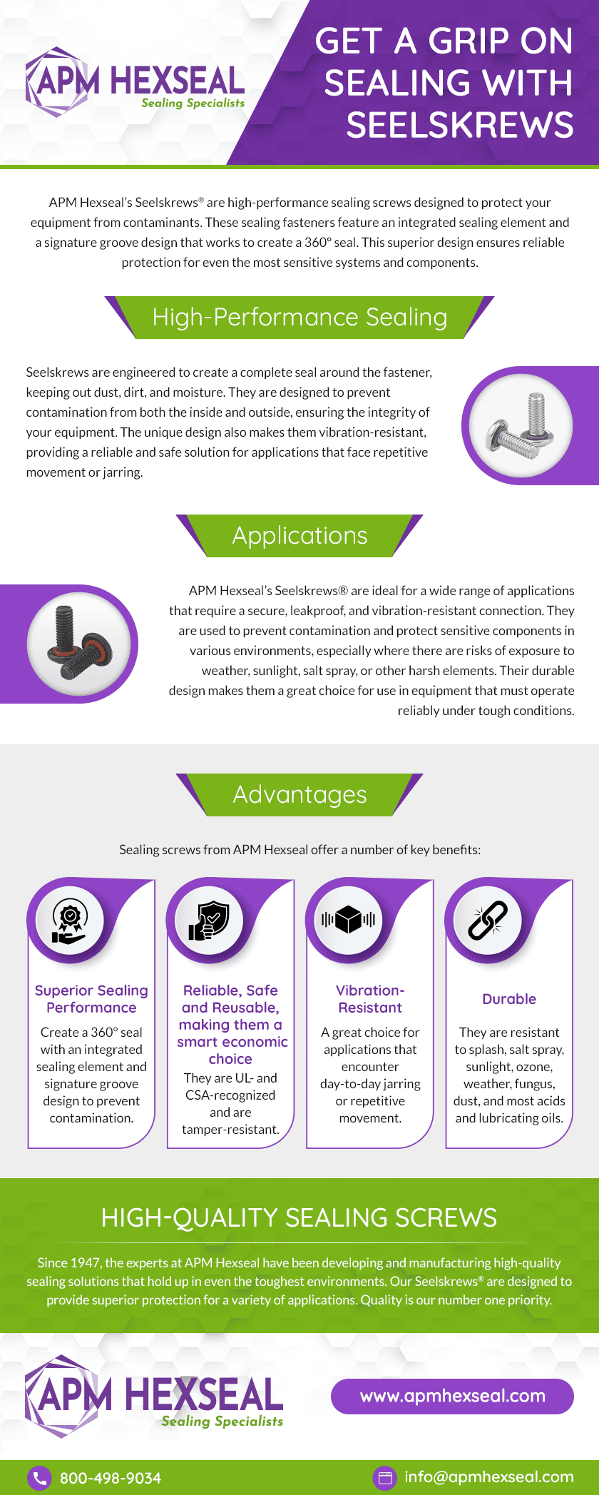Get a Grip on Sealing with Seelskrews Get a Grip on Sealing with Seelskrews